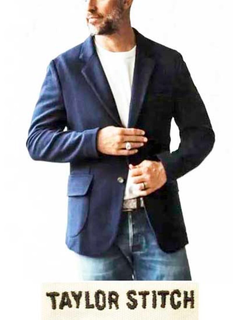 Taylor Stitch Men's The Telegraph Jacket Navy Lightweight Wool Sport Coat 38
